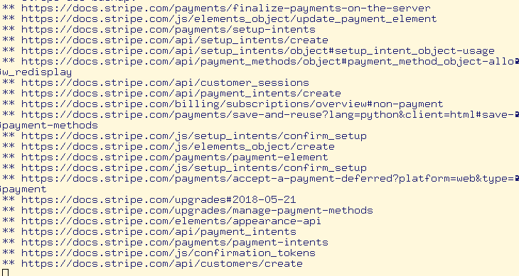 ** [docs.stripe.com/payments/...](https://docs.stripe.com/payments/finalize-payments-on-the-server) ** [docs.stripe.com/js/elemen...](https://docs.stripe.com/js/elements_object/update_payment_element) ** [docs.stripe.com/payments/...](https://docs.stripe.com/payments/setup-intents) ** [docs.stripe.com/api/setup...](https://docs.stripe.com/api/setup_intents/create) ** [docs.stripe.com/api/setup...](https://docs.stripe.com/api/setup_intents/object#setup_intent_object-usage) ** [docs.stripe.com/api/payme...](https://docs.stripe.com/api/payment_methods/object#payment_method_object-allow_redisplay) ** [docs.stripe.com/api/custo...](https://docs.stripe.com/api/customer_sessions) ** [docs.stripe.com/api/payme...]([docs.stripe.com/api/payme...](https://docs.stripe.com/api/payment_intents)/create) ** [docs.stripe.com/billing/s...](https://docs.stripe.com/billing/subscriptions/overview#non-payment) ** [docs.stripe.com/payments/...](https://docs.stripe.com/payments/save-and-reuse?lang=python&client=html#save-payment-methods) ** [docs.stripe.com/js/setup_...](https://docs.stripe.com/js/setup_intents/confirm_setup) ** [docs.stripe.com/js/elemen...](https://docs.stripe.com/js/elements_object/create) ** [docs.stripe.com/payments/...](https://docs.stripe.com/payments/payment-element) ** [docs.stripe.com/js/setup_...](https://docs.stripe.com/js/setup_intents/confirm_setup) ** [docs.stripe.com/payments/...](https://docs.stripe.com/payments/accept-a-payment-deferred?platform=web&type=payment) ** [docs.stripe.com/upgrades](https://docs.stripe.com/upgrades#2018-05-21) ** [docs.stripe.com/upgrades/...](https://docs.stripe.com/upgrades/manage-payment-methods) ** [docs.stripe.com/elements/...](https://docs.stripe.com/elements/appearance-api) ** [docs.stripe.com/api/payme...](https://docs.stripe.com/api/payment_intents) ** [docs.stripe.com/payments/...](https://docs.stripe.com/payments/payment-intents) ** [docs.stripe.com/js/confir...](https://docs.stripe.com/js/confirmation_tokens) ** [docs.stripe.com/api/custo...](https://docs.stripe.com/api/customers/create)